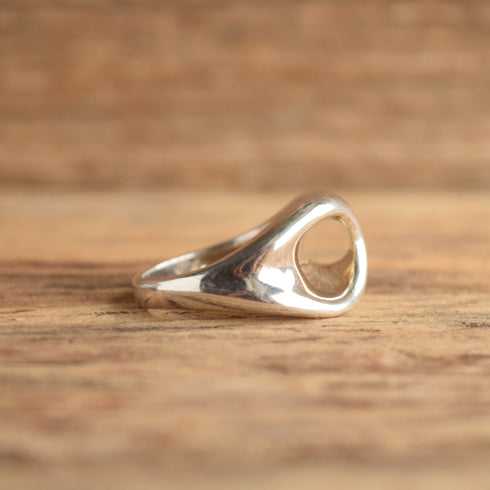Size 9.25 Modernist Sterling Silver Ring - RLM Studios